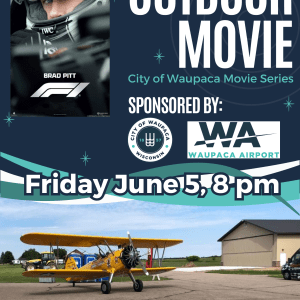 Outdoor Movie Flyer - Brad Pitt F1